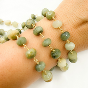 Cats Eye Gold Plated Wire Chain